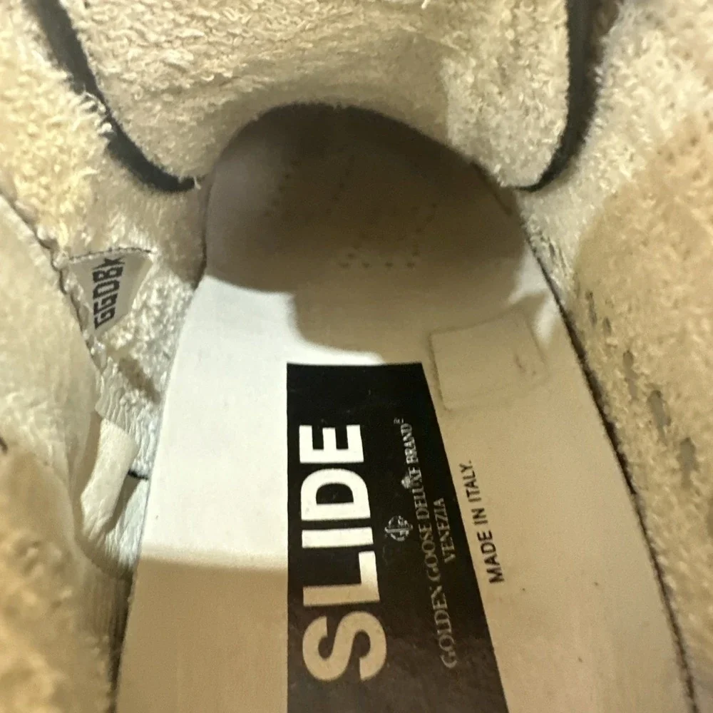 Golden Goose Slide Black Studs High Top Sneaker Women 39 Skateboard Street Urban